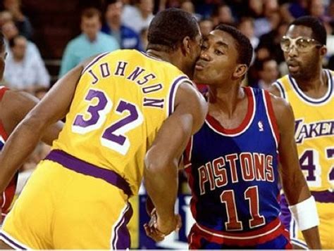 The Magic and Isiah Kiss: A Reflection of Love and Acceptance in the NBA